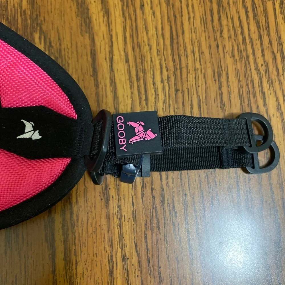 Gooby Pink and Black Dog Harness